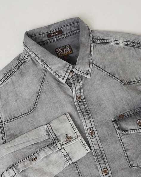 A-COLD-WALL* Bleached Denim Shirt Jacket - Farfetch