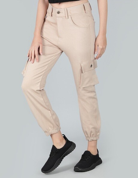 Womens Over-Dyed Cargo Parachute Trousers