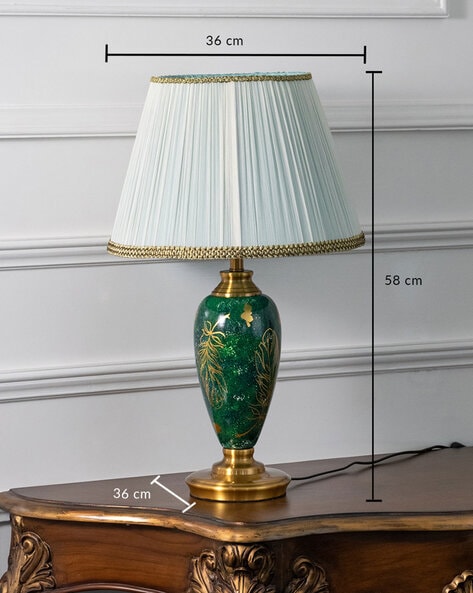 Green Crystal Table Lamp - Elegant Lighting - Home Decor