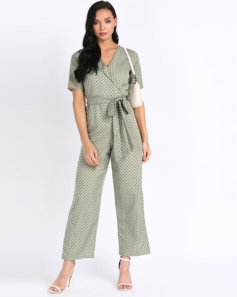 Geometric Belted Short Sleeve Jumpsuit | Phase Eight | M&S