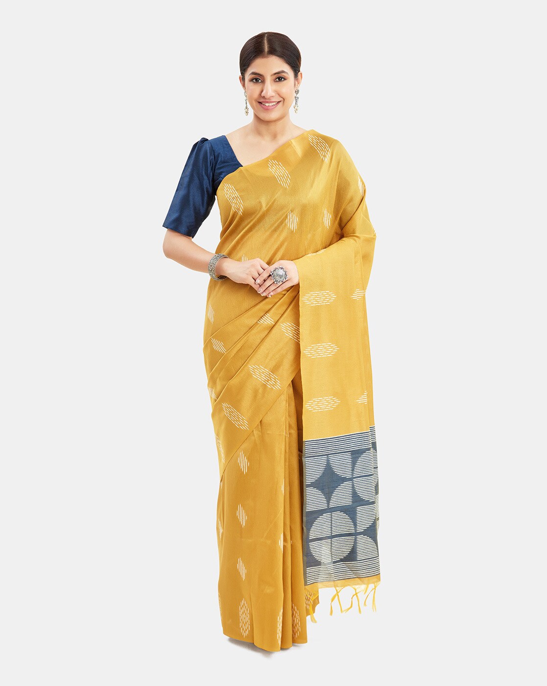 Buy Yellow Sarees for Women by Kalyan Silks Online