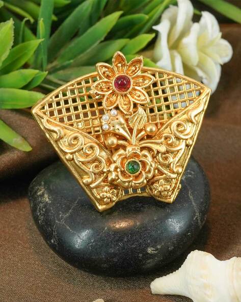 Buy Rajasthani Rajput Malabar Gold Kundan Angutti FANQBIF00424 for Women  Online | Malabar Gold & Diamonds