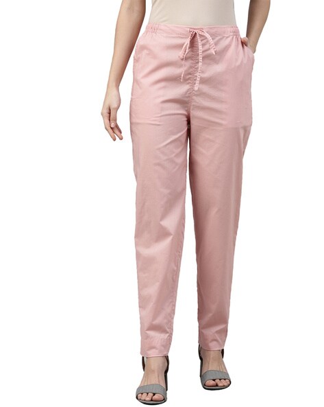 Pants with Drawstring Waist & Insert Pockets Price in India