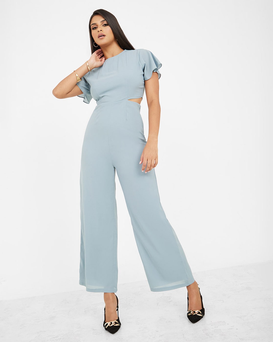Buy Slate Blue Jumpsuits &Playsuits for Women by Styli Online ...