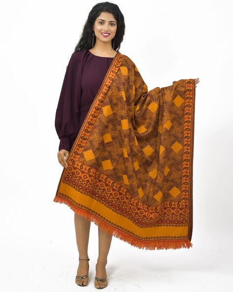 Printed Woollen Shawl Price in India