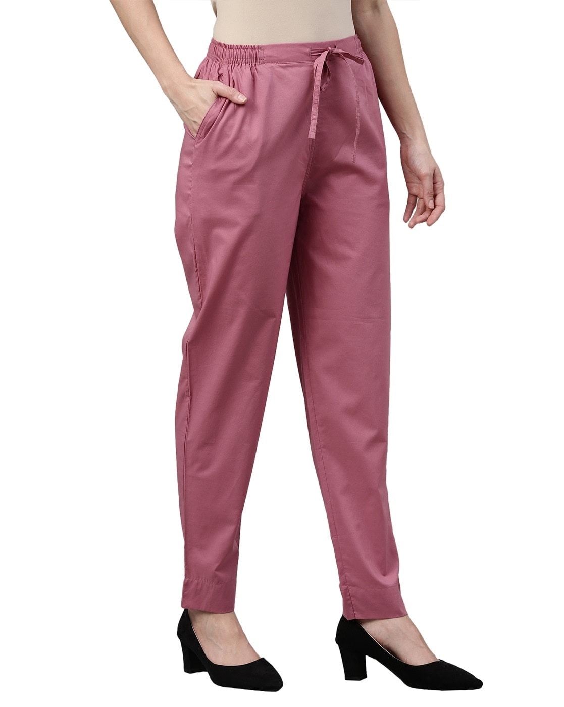 Buy Go Colors Women Grey Solid Modal Pants (S) Online at Best Prices in  India - JioMart.