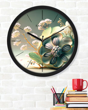 Pressed Flower Wall Clock