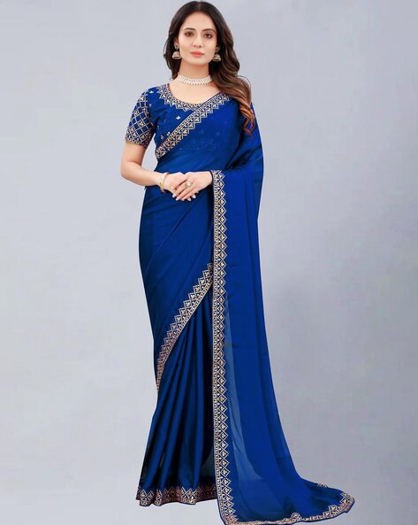 Shop Online Latest Wedding Saree -Storyvogue.com | Ladies blouse designs,  Saree, Simple saree designs