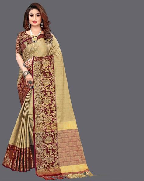 Buy Green Sarees for Women by AWESOME Online | Ajio.com