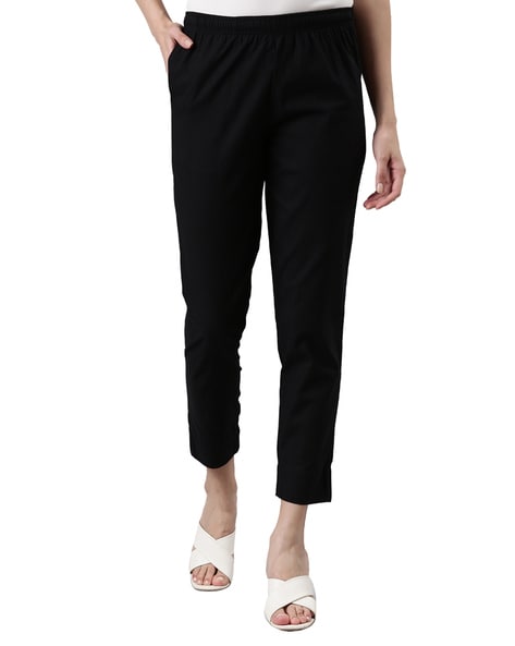 Buy GO COLORS Store Women Black Printed Cotton Pants Online at Best Prices  in India - JioMart.