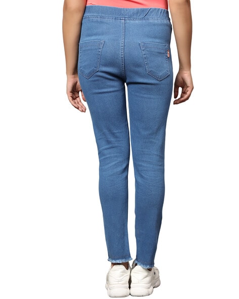 Buy Indigo Jeans & Jeggings for Women by ANGELFAB Online