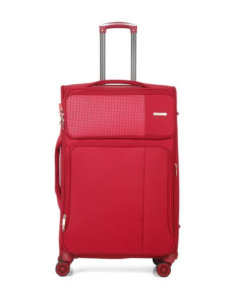 TEAKWOOD LEATHERS Checked Luggage Bag with Zip Closure
