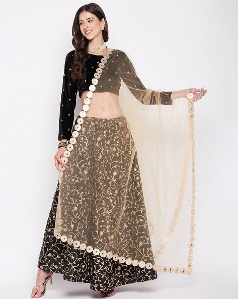 Embellished Dupatta with Sequinned Price in India