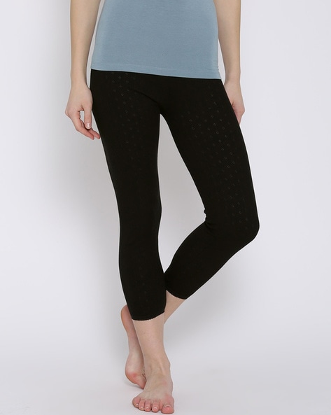 Ladies Thermal Leggings Fleece Lined Black 4.9 TOG Womens Winter Warm 1  Pair | eBay