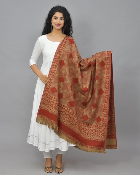 Printed Woollen Shawl Price in India