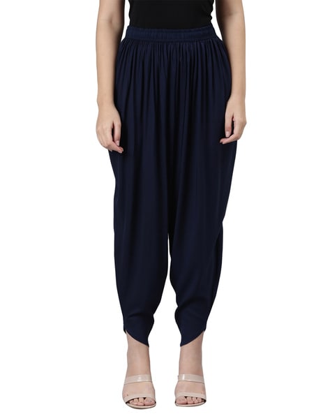 Dhoti Pants With Elasticated Waist Price in India