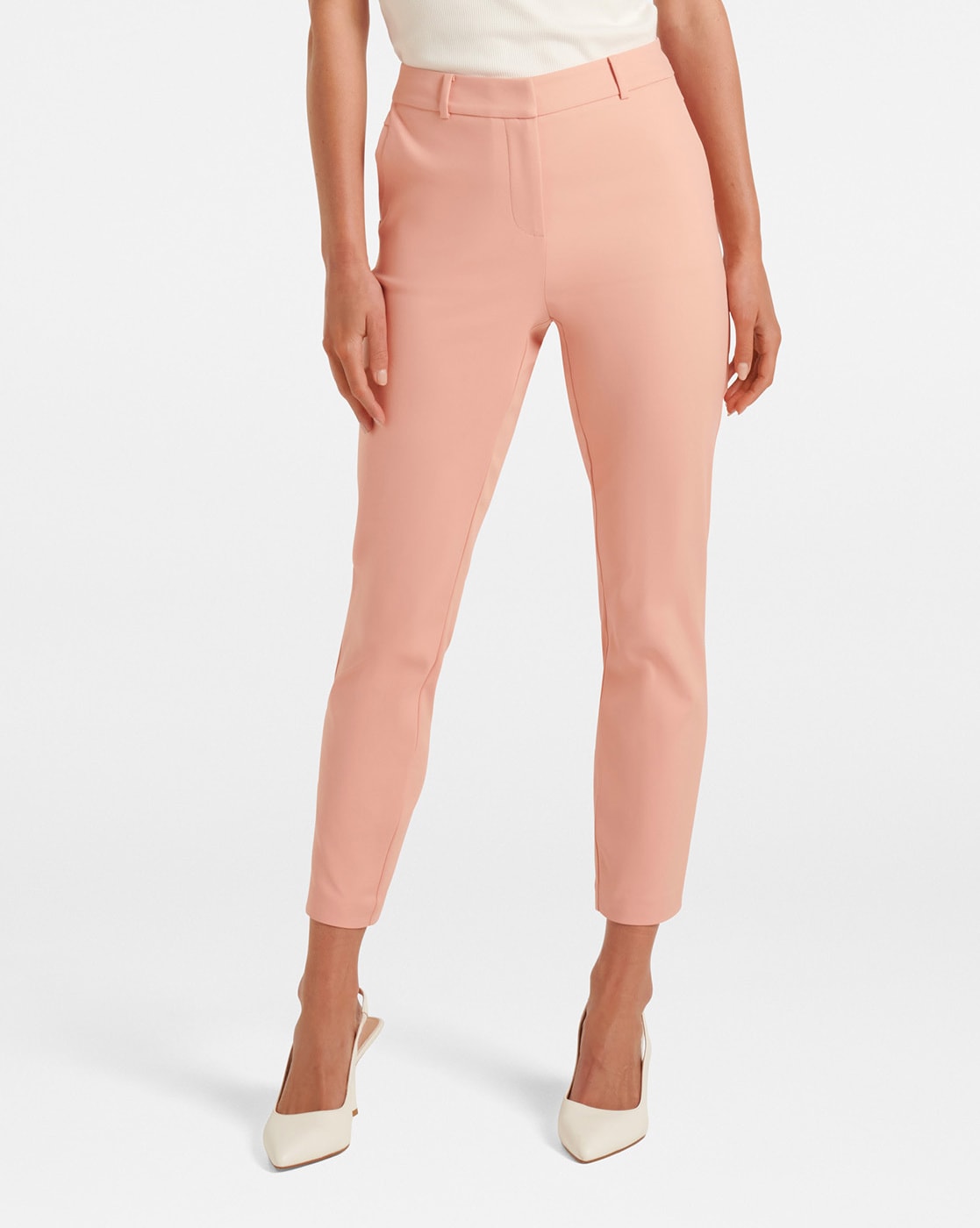 Buy FITHUB WOMEN Solid Mid Rise Casual Formal Pants and Trousers (34)  Online at Best Prices in India - JioMart.