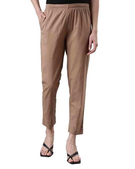 Buy GO COLORS Cream Womens Solid Harem Pants | Shoppers Stop