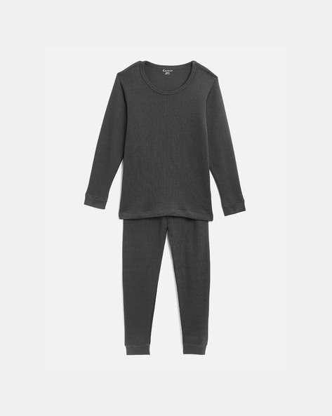 Buy Mi Arcus Kids Full Sleeve Grey Thermal Innerwear Top online