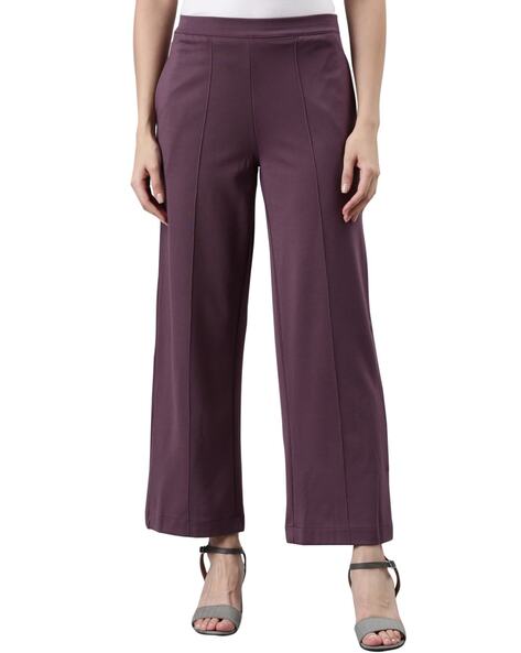 Buy Coral Trousers & Pants for Women by Go Colors Online | Ajio.com