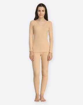 kanvin Textured Thermal Top & Leggings Set-picture-53