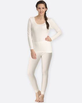 kanvin Textured Thermal Top & Leggings Set-picture-50