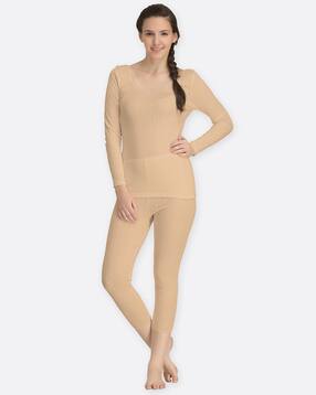 kanvin Textured Thermal Top & Leggings Set-picture-20