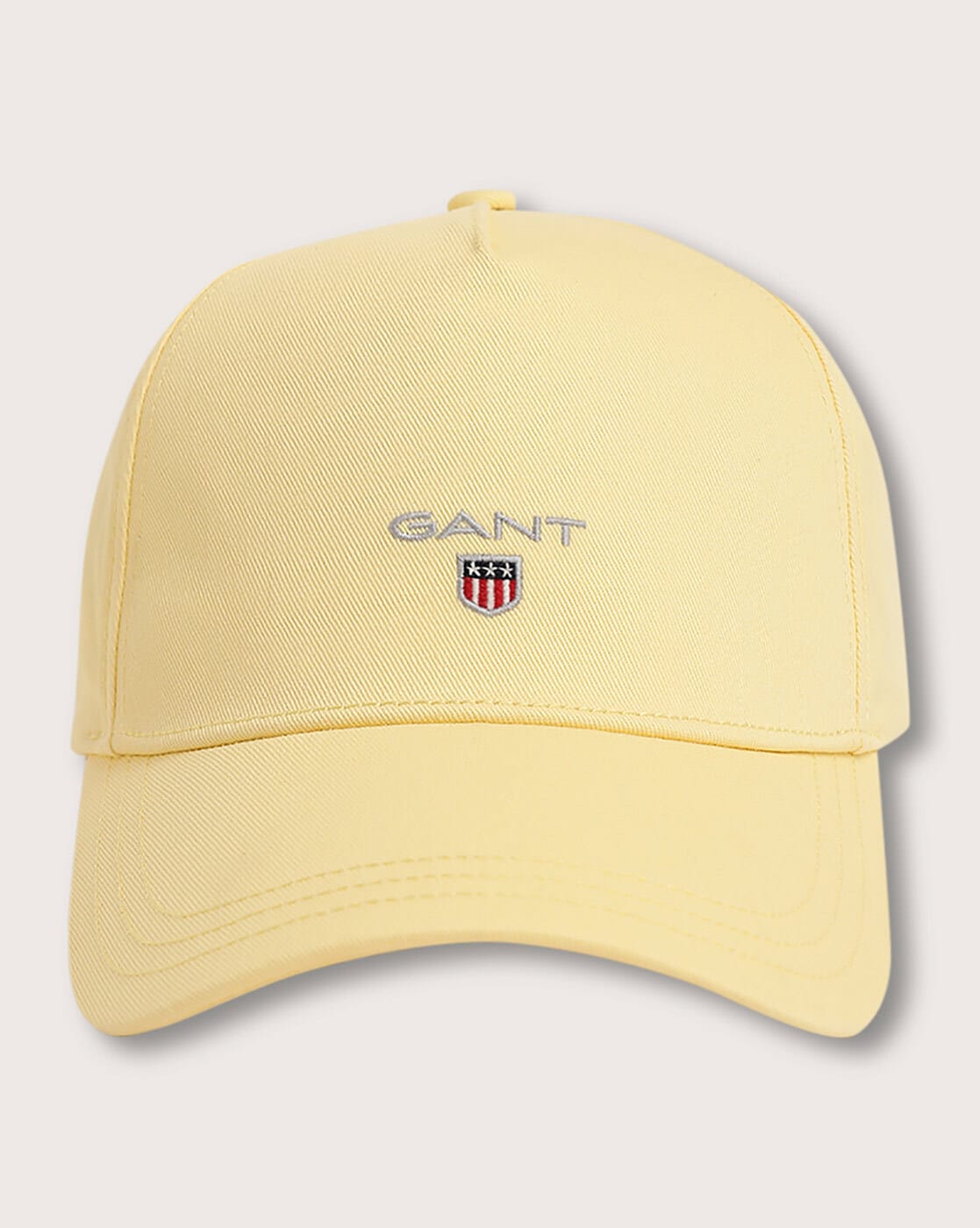 Yellow Embroidered Logo Baseball Cap|258378518