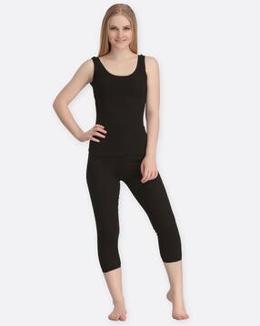 kanvin Textured Thermal Top & Leggings Set-picture-11