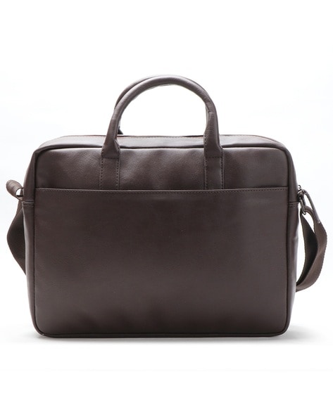 Briefcase For Her in Salvaged Leather & Parachute [15