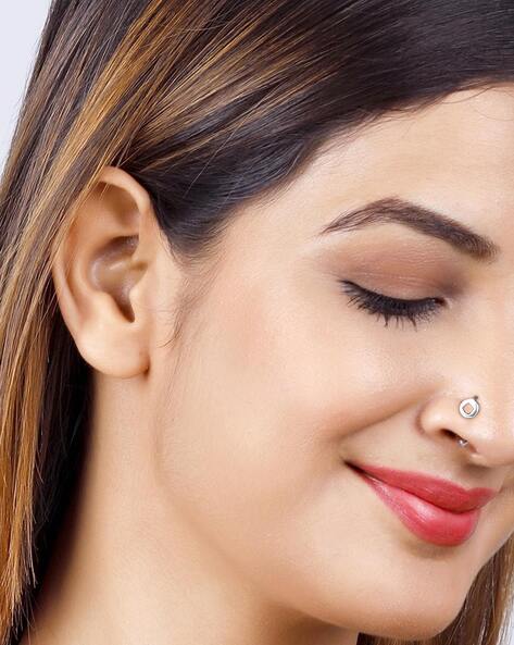 925 Sterling Silver Nose Piercing Stud With A 2mm Cubic Zirconia Stone -  22ga - Tattoos For Fun