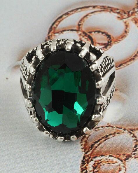 Natural Emerald 5 Carat Gemstone Ring for men/woman