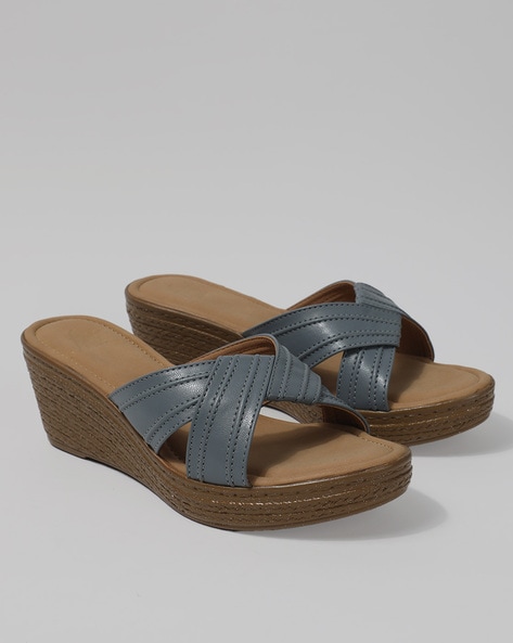 Wedge best sale heel slides