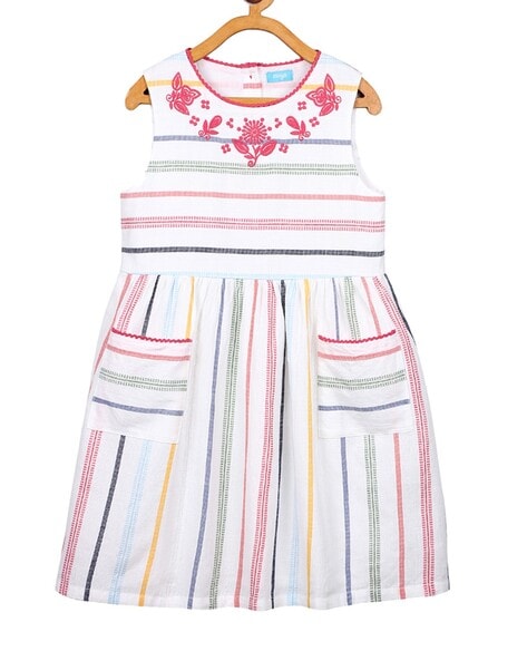 Miyo Striped A-line Dress