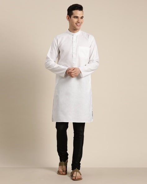 Sojanya Full-Sleeves Kurta with Patch Pocket