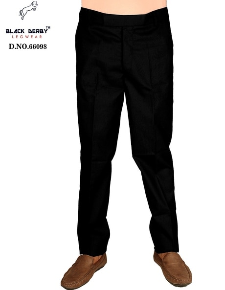 Dark Grey Pleated Trousers Uniform Trouser Mens Single Pleat at Rs  425/piece in Nagpur