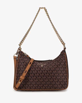 Double Pochette Jet Charm marrone