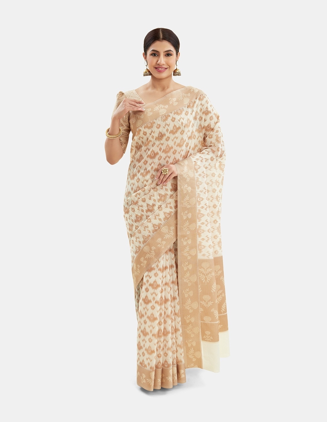 Buy Gold-Toned Sarees for Women by Kalyan Silks Online | Ajio.com