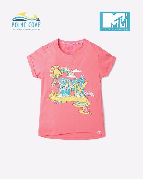 pink mtv shirt