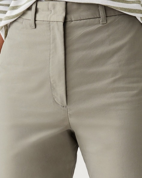 Buy Khaki Trousers & Pants for Women by Marks & Spencer Online