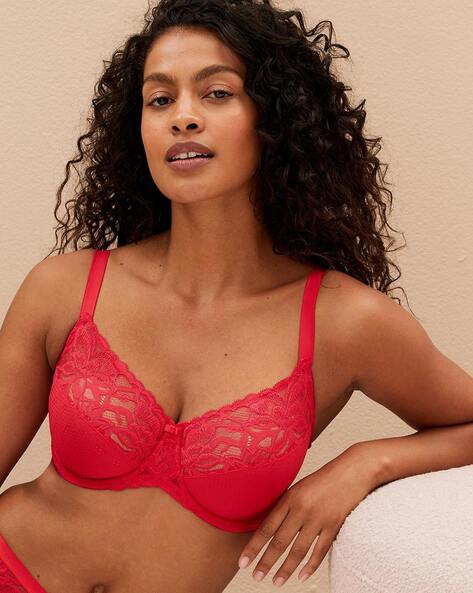 Buy Women's Bras Red Push Up Lingerie Online