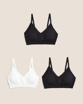 Logo Print Non-Padded Bralette