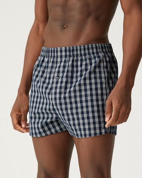 Pack of 3 Pure Cotton Assorted Woven Boxers