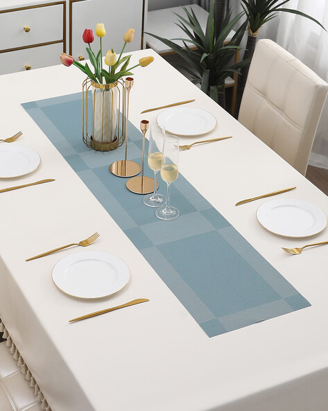 Buy Blue Table Covers, Runners & Slipcovers for Home & Kitchen by HOKIPO  Online