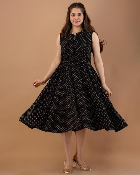 Jenna Lyons' Black Polka Dot Dress
