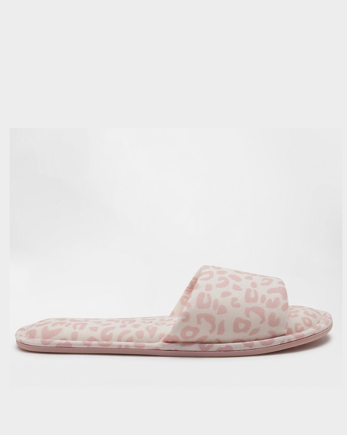 Leopard open toe online slippers