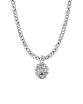 Sterling Silver Lord Narasimha Pendant with Chain