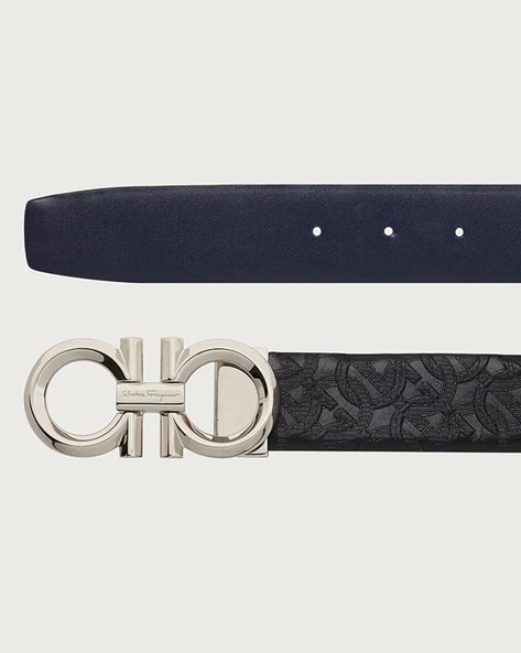 Reversible and adjustable Gancini belt, Belts, Women's