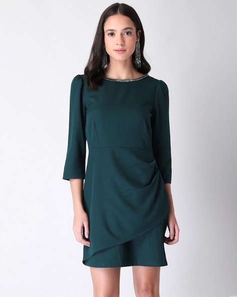 Buy green embellished dresses online in india