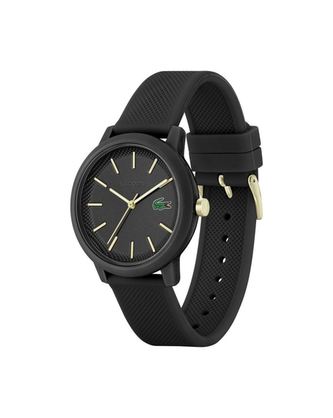 Black lacoste clearance watch